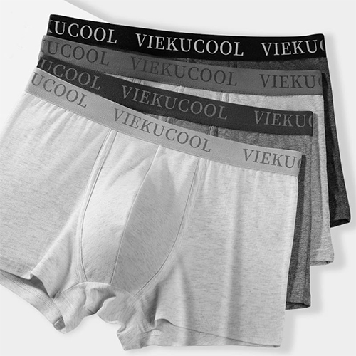 KKVVSS 9063 Solid Color Underwear Boxer Briefs Breathable for Men