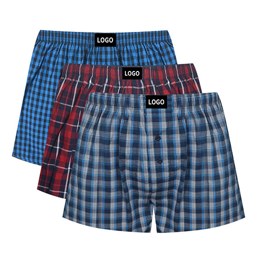 KKVVSS B06 Men Woven Shorts Underwear Boxer Briefs